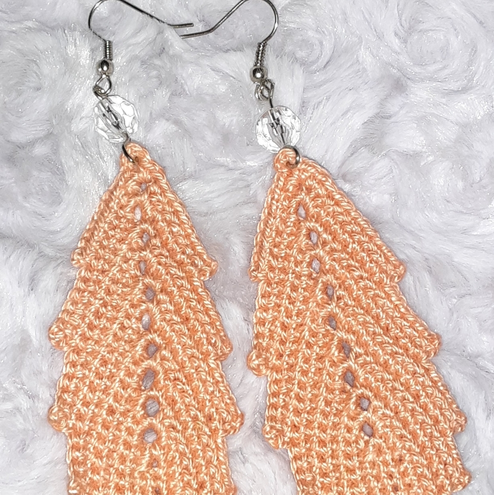 handmade crochet earring